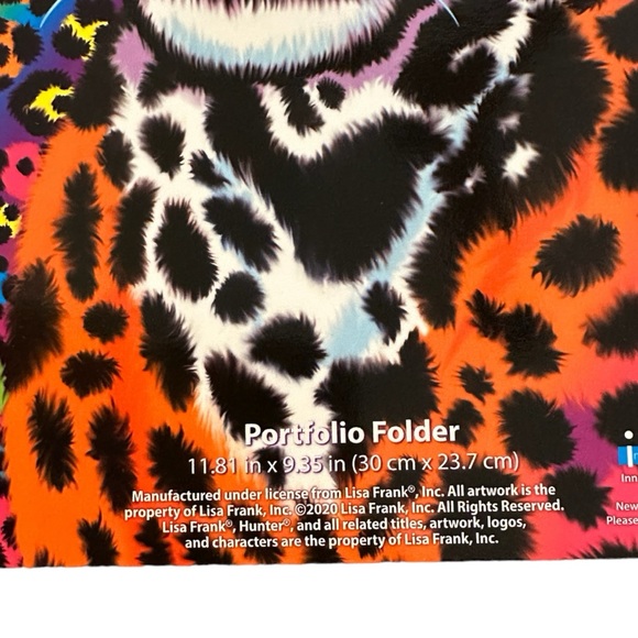 Lisa Frank 2 Pocket Textured Glitter Pocket Folder, 2020 - Picture 4 of 4
